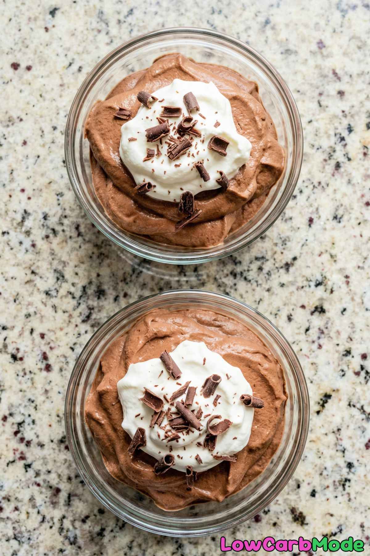 Decadent low carb chocolate mousse recipe