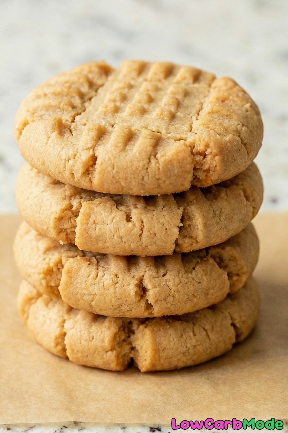 Homemade 3-ingredient peanut butter cookies