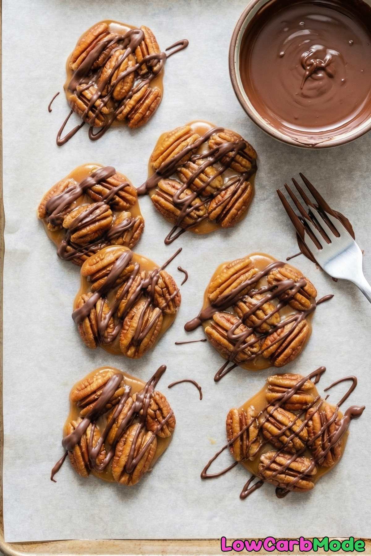 Low Carb Caramel Pecan Clusters Step 5