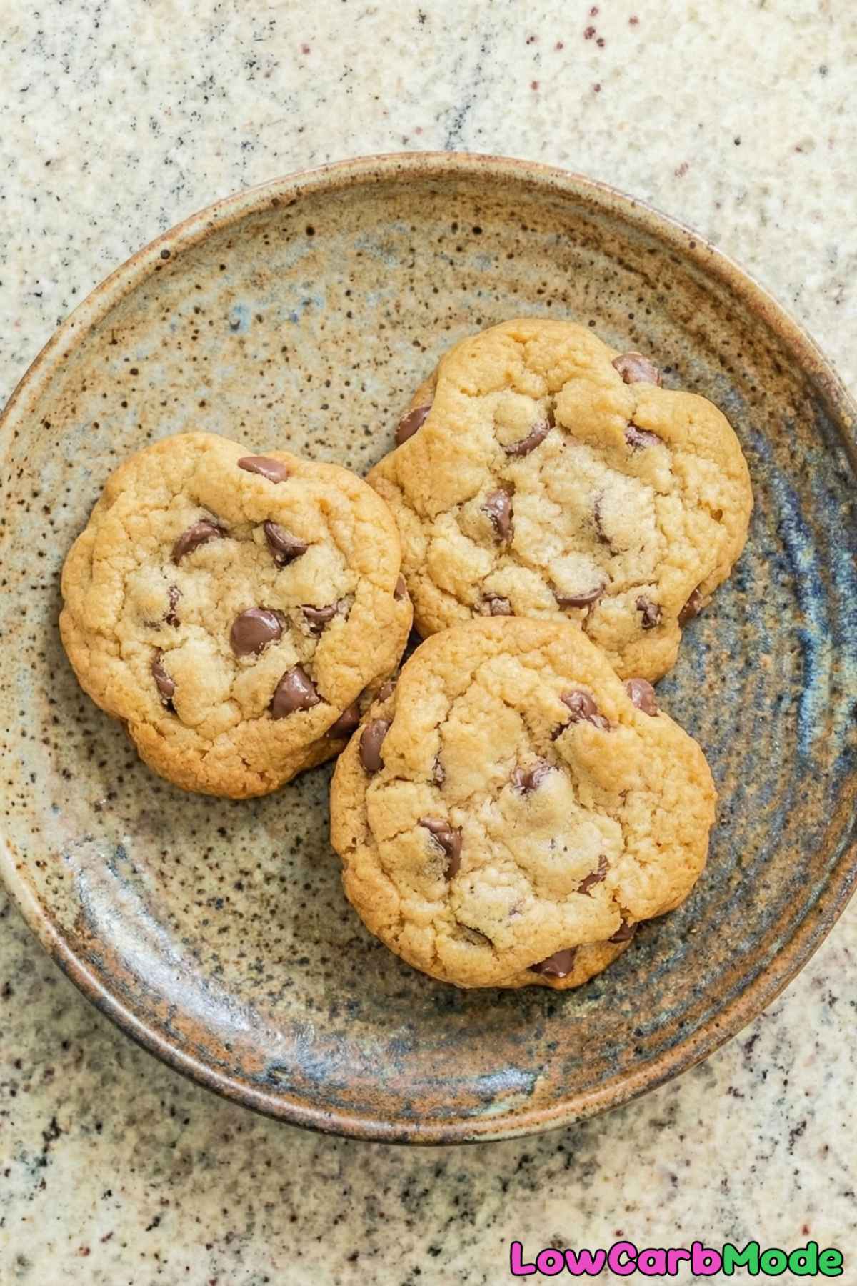 Buttery low carb chocolate chip cookies