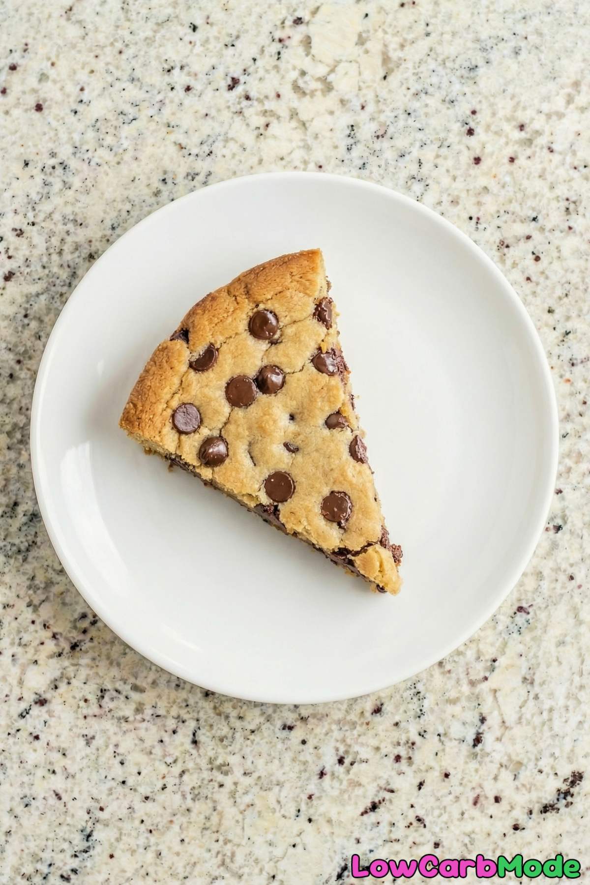 Homemade low carb chocolate chip skillet cookie