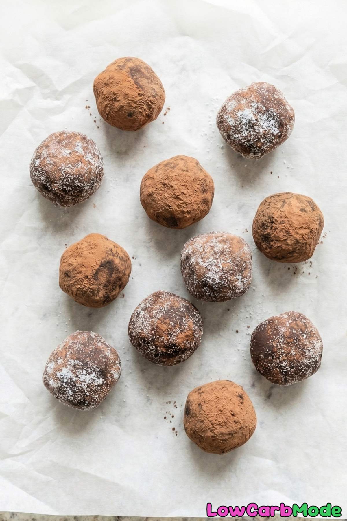 Indulgent low carb chocolate truffles