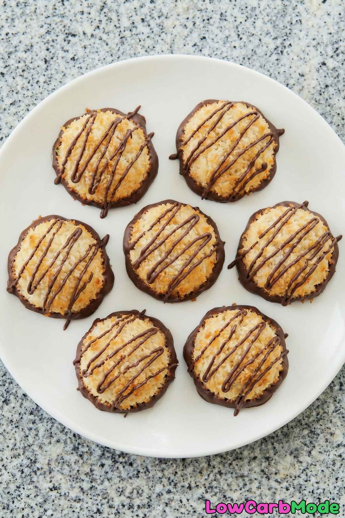 Sweet low carb coconut macaroons ready to eat