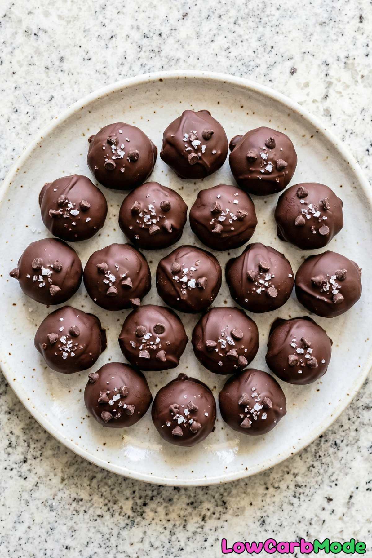 Luscious low carb cookie dough truffles