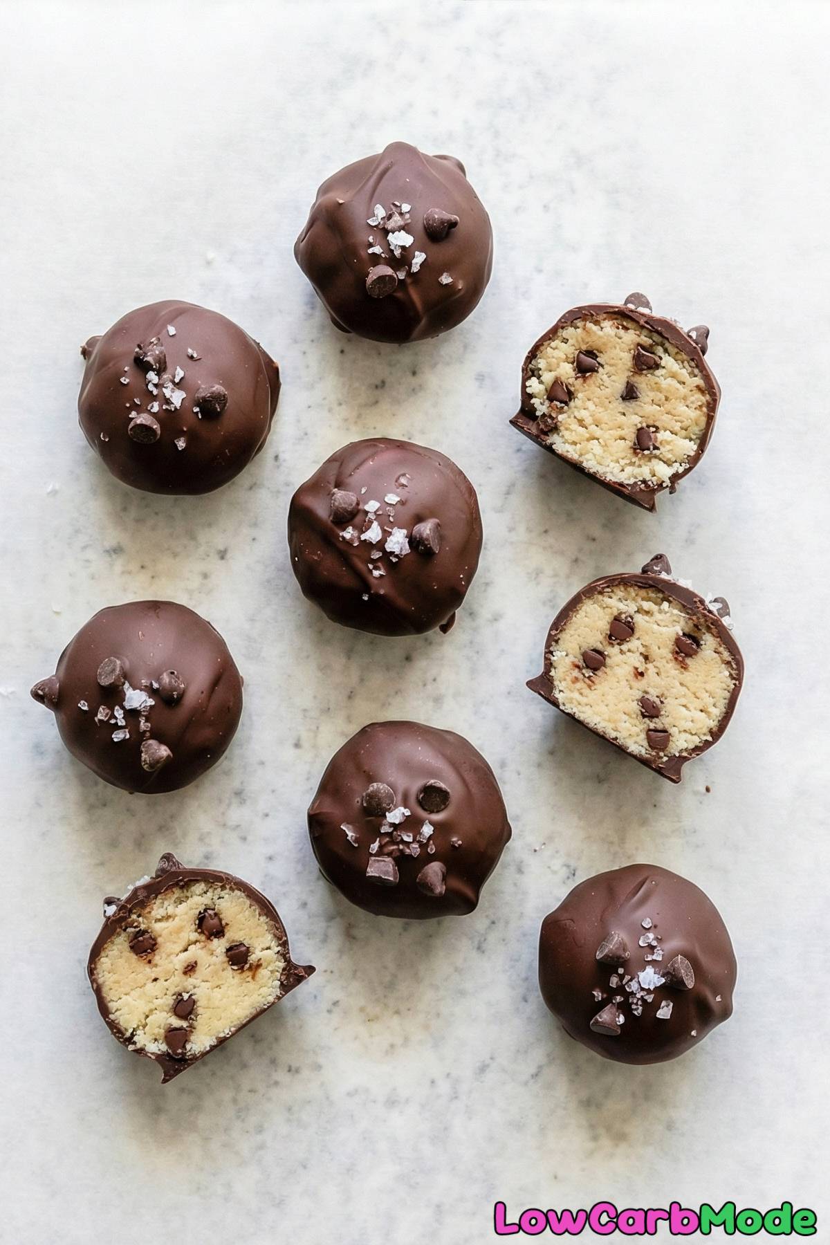Rich low carb cookie dough truffles