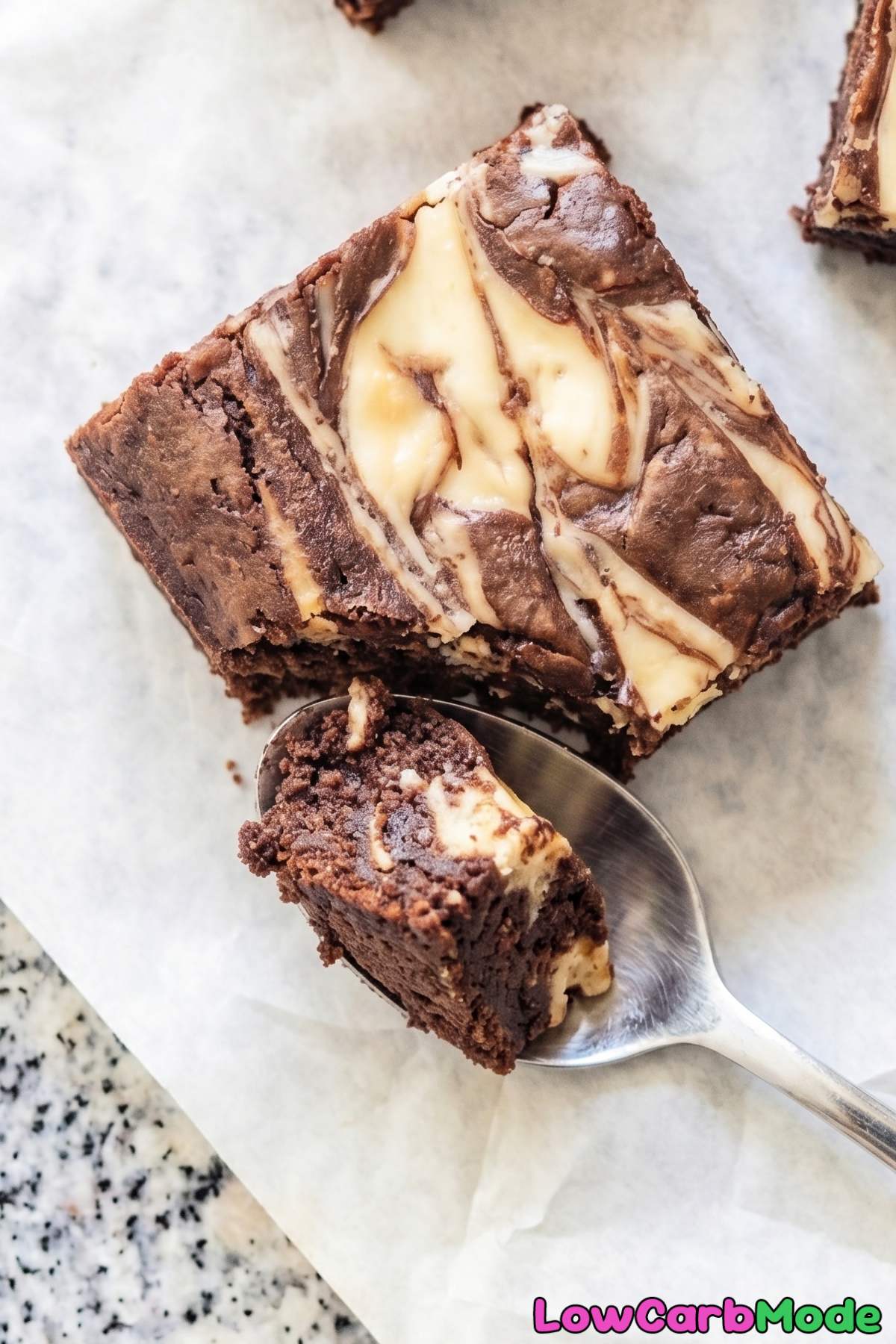 Irresistible cream cheese swirl brownies