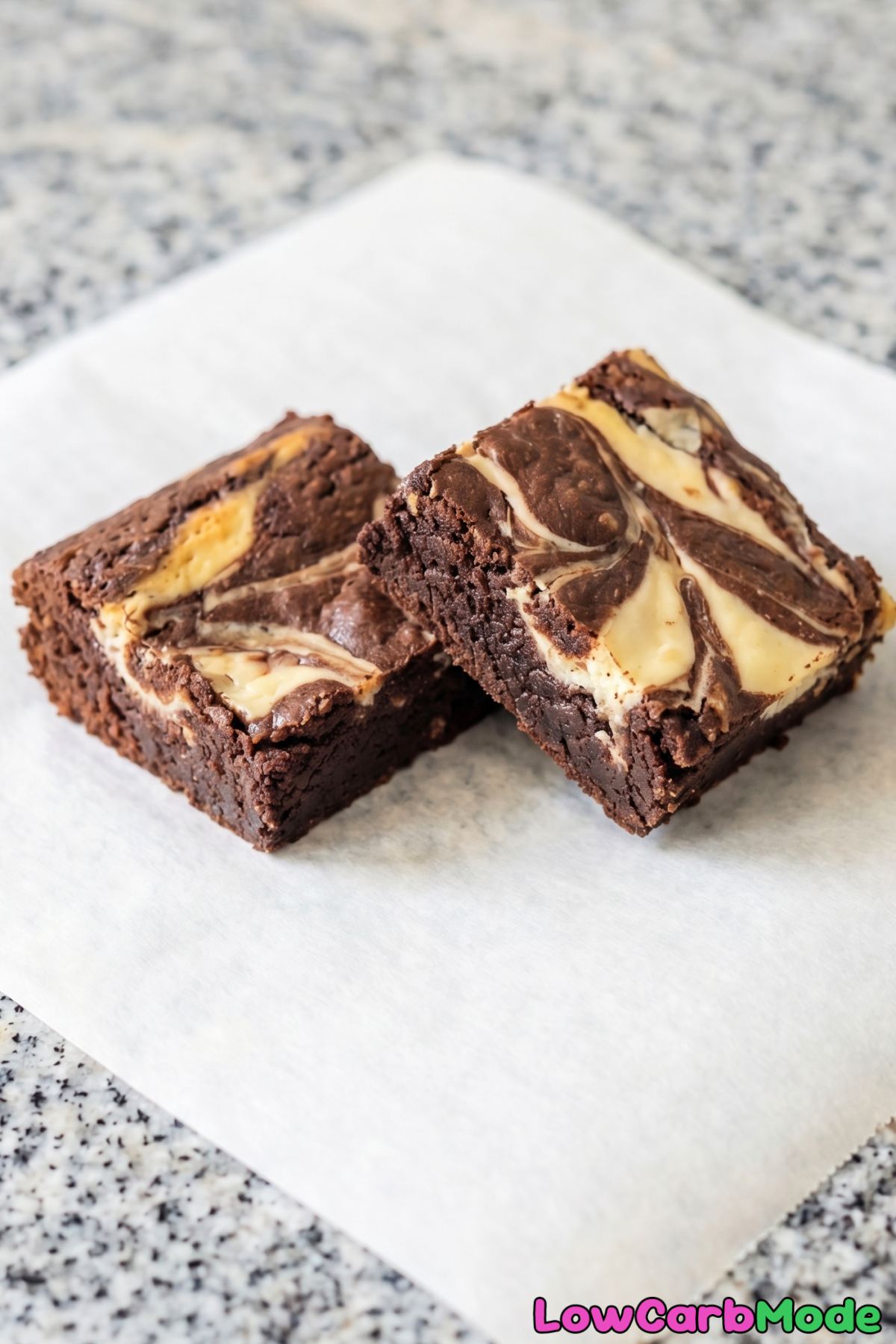 Easy low carb cream cheese swirl brownies