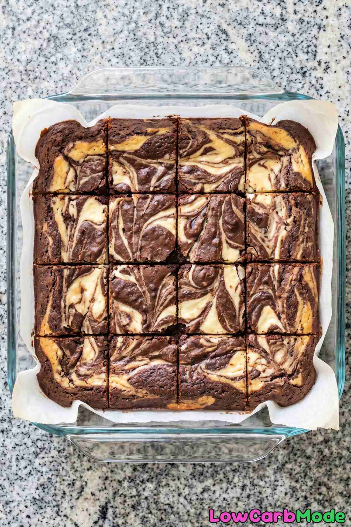 Homemade low carb cream cheese brownies