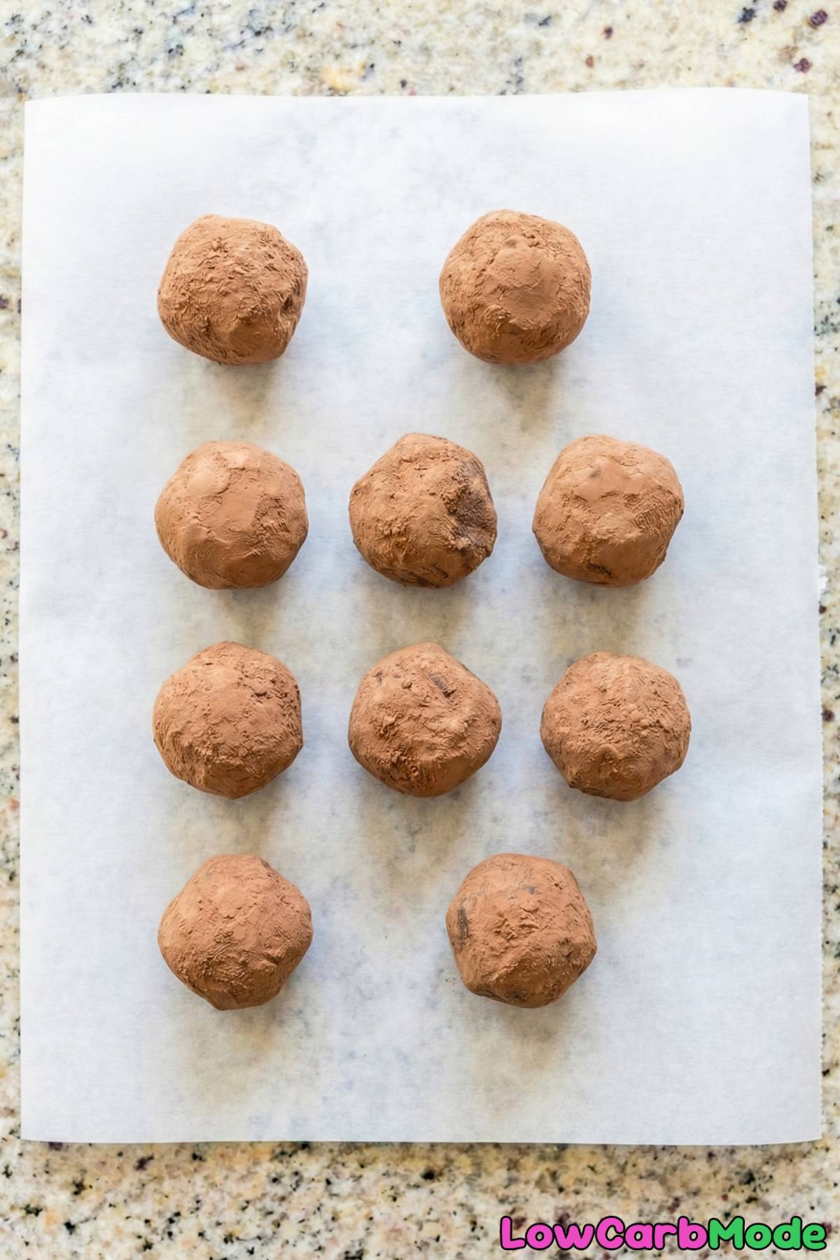Easy low carb espresso chocolate truffles