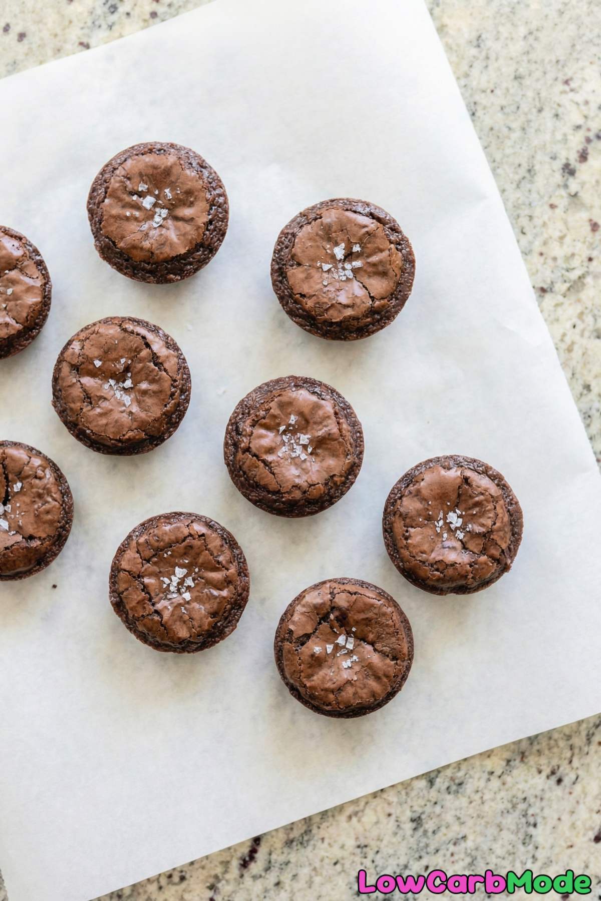 Moist low carb fudgy brownie bites stack