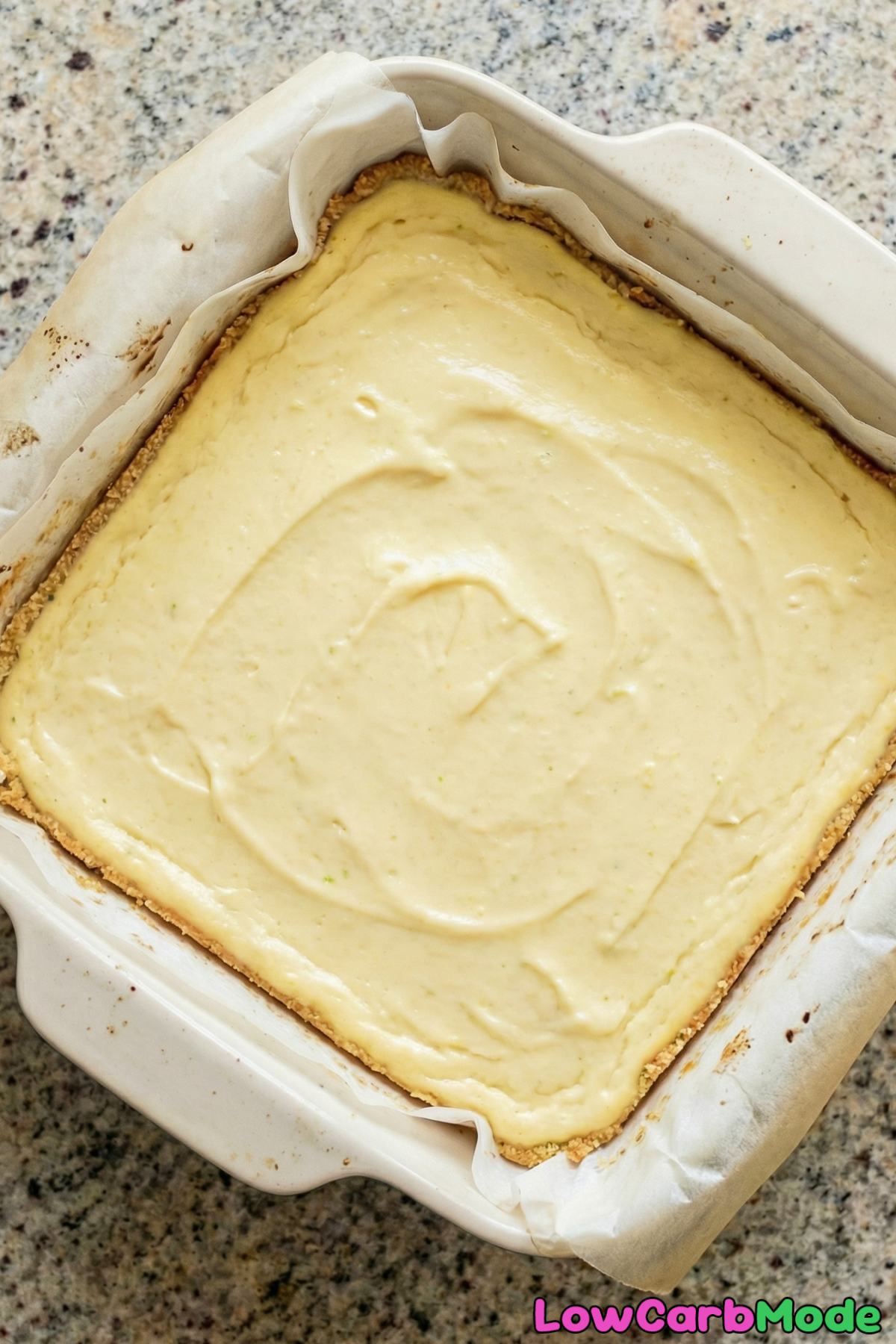 Low Carb Key Lime Cheesecake Bars Step 4