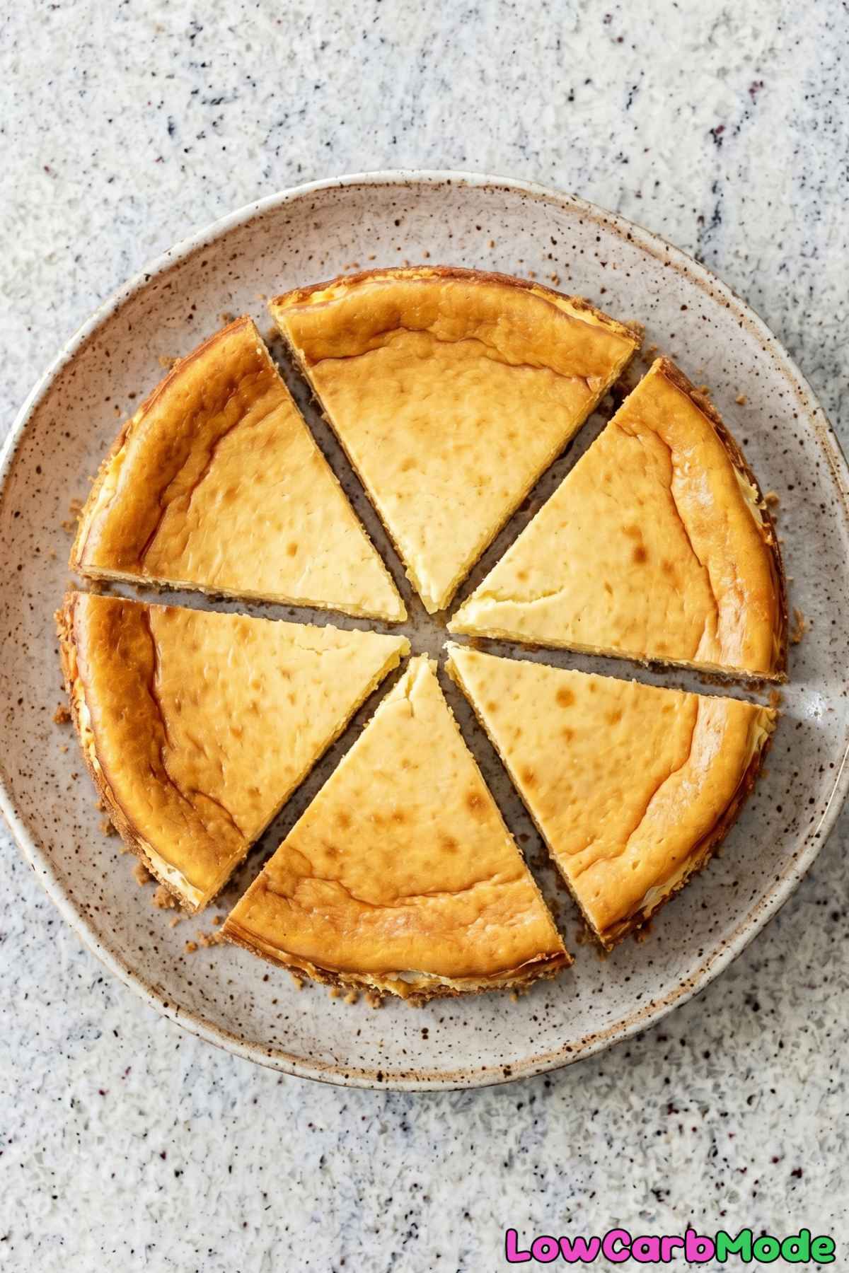 Classic low carb New York cheesecake