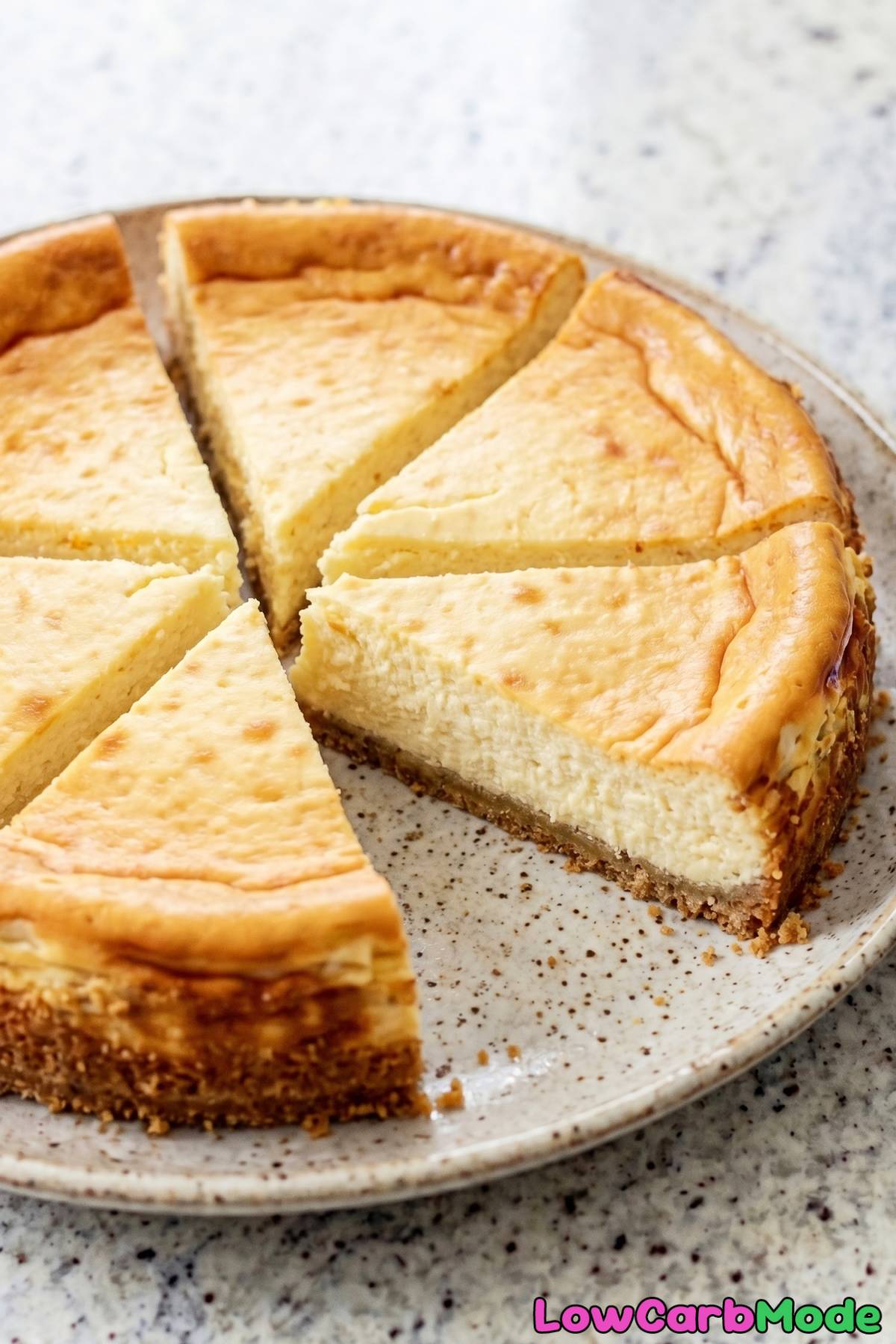 Smooth low carb New York cheesecake