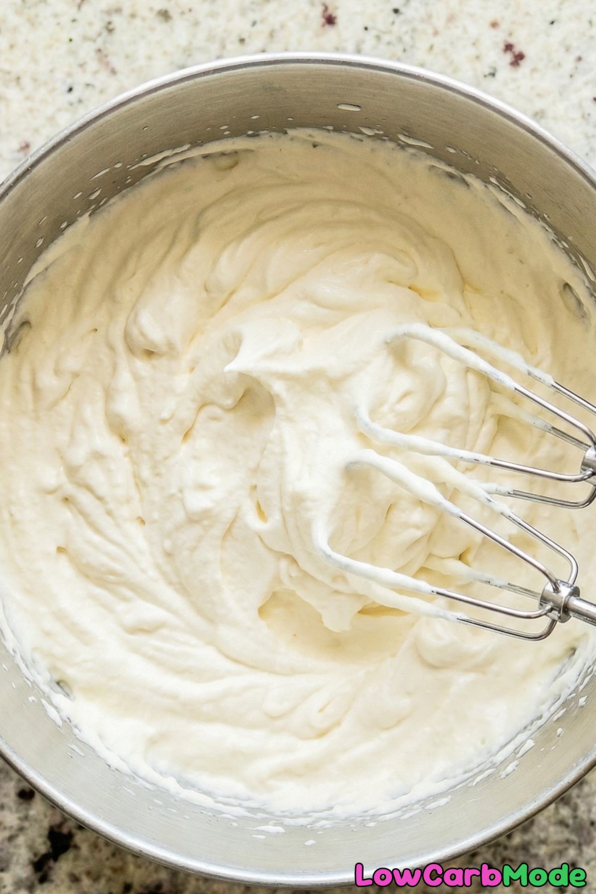 Low Carb No-Churn Vanilla Ice Cream Step 1