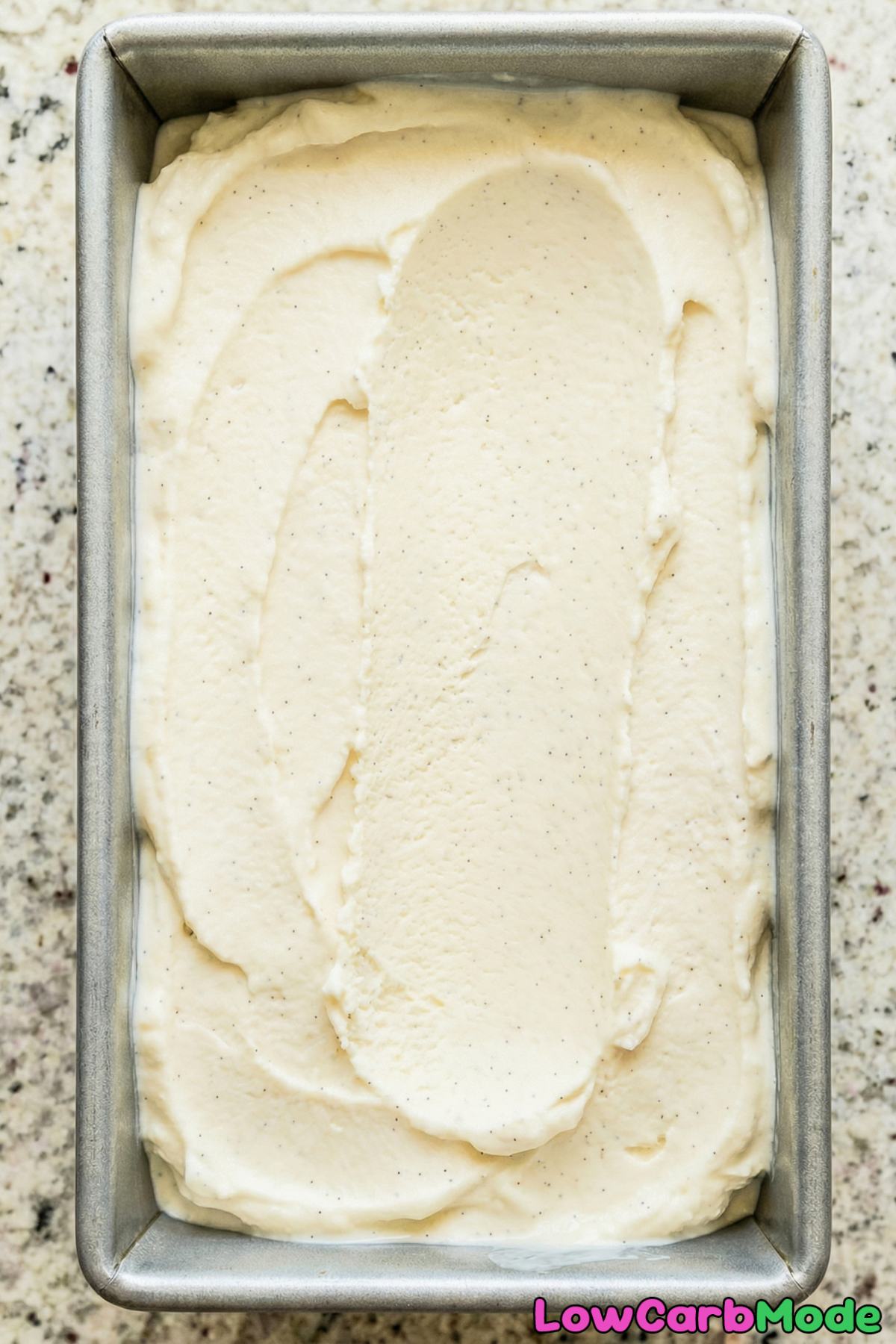 Low Carb No-Churn Vanilla Ice Cream Step 4