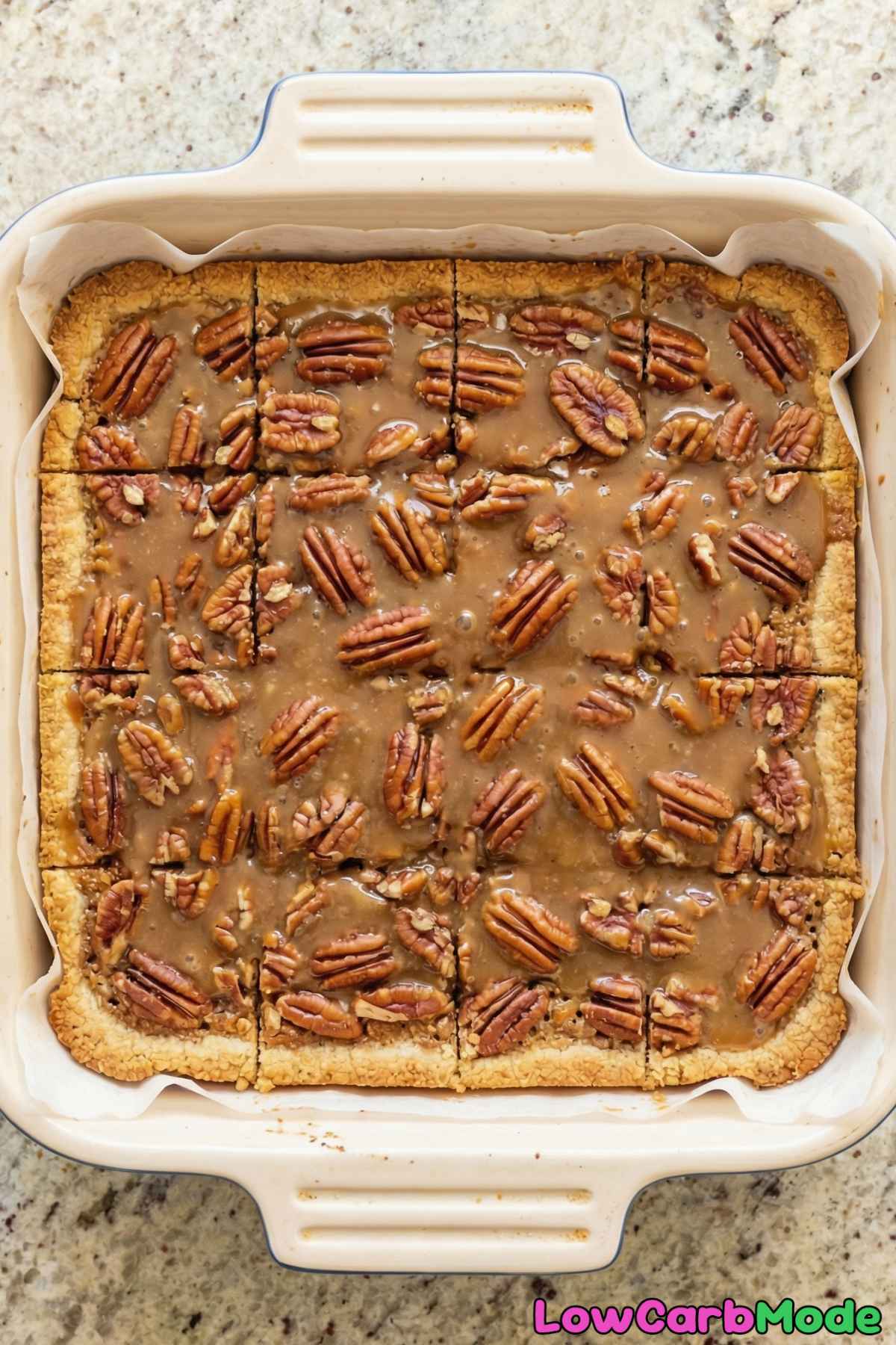 Low Carb Pecan Pie Bars Step 5