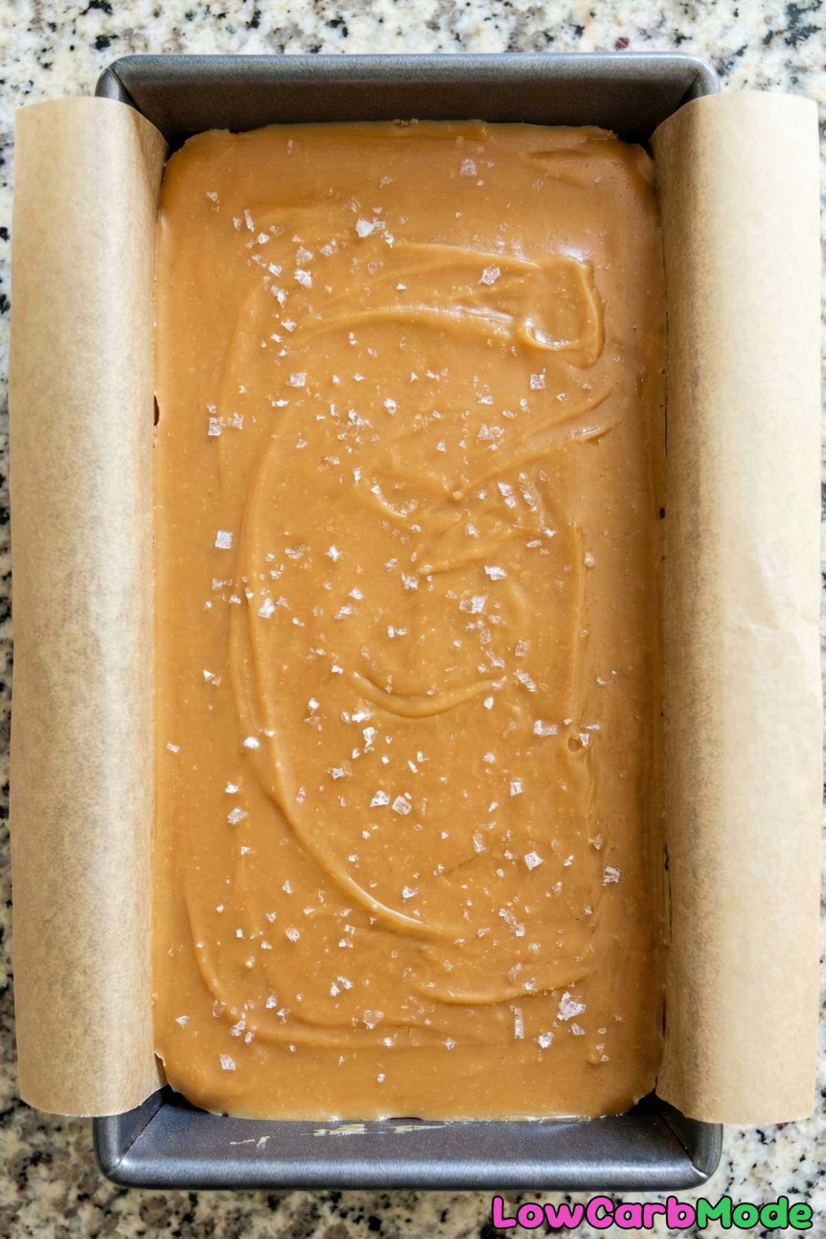 Low Carb Salted Caramel Fudge Step 4