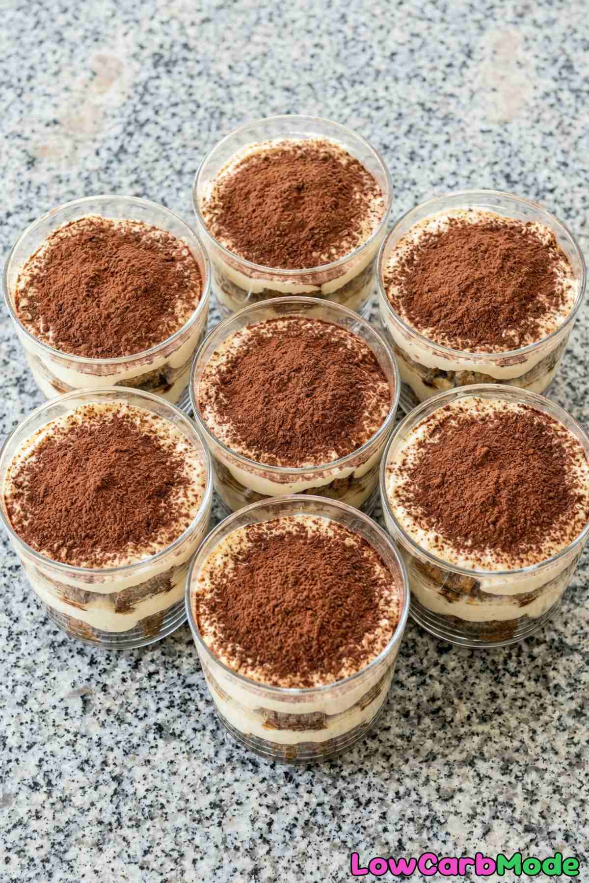 Decadent low carb tiramisu cups