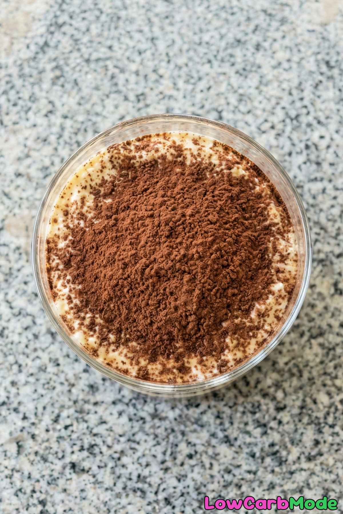 Classic low carb tiramisu cups treat