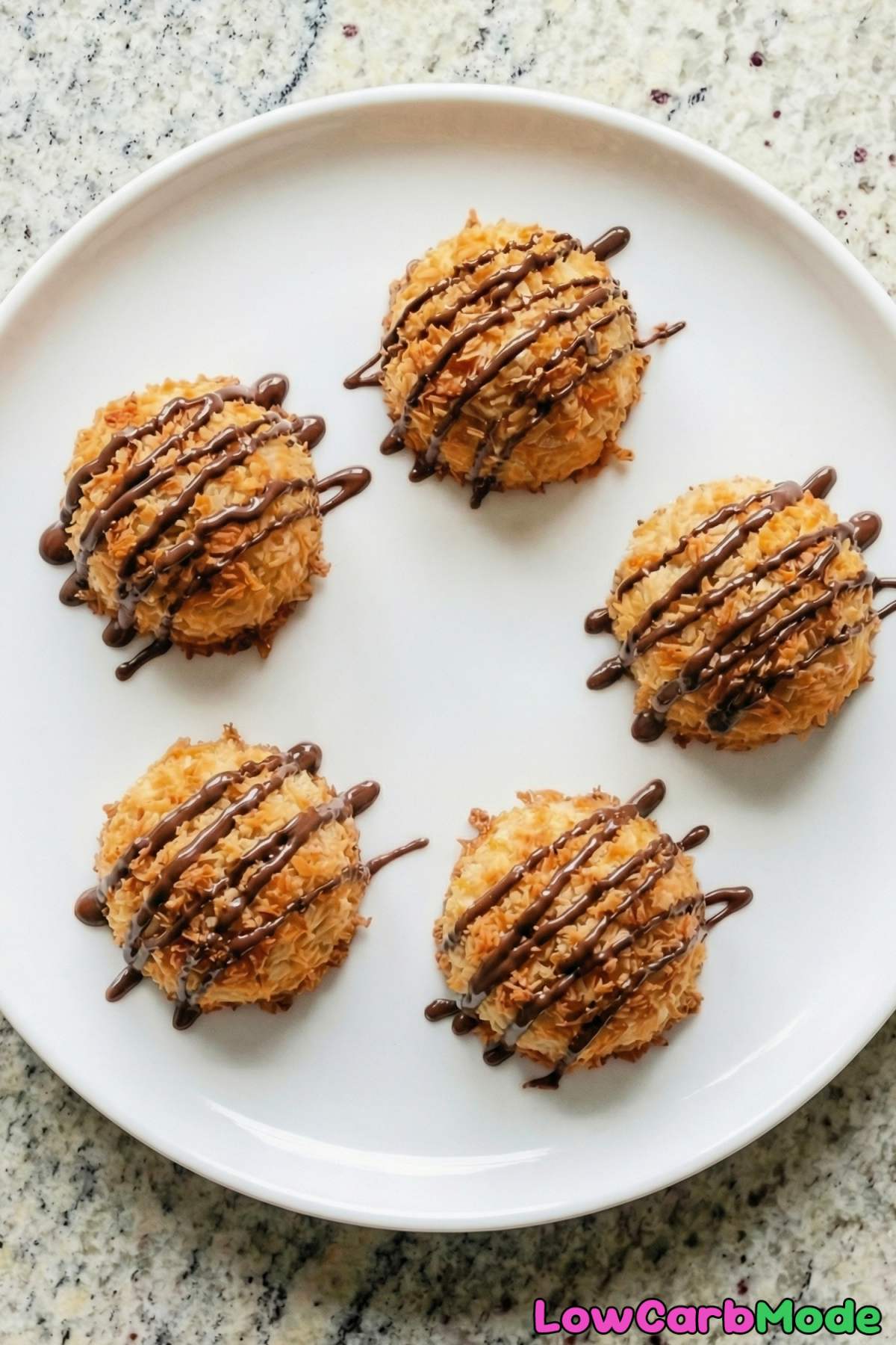 Decadent low carb toasted coconut macaroons