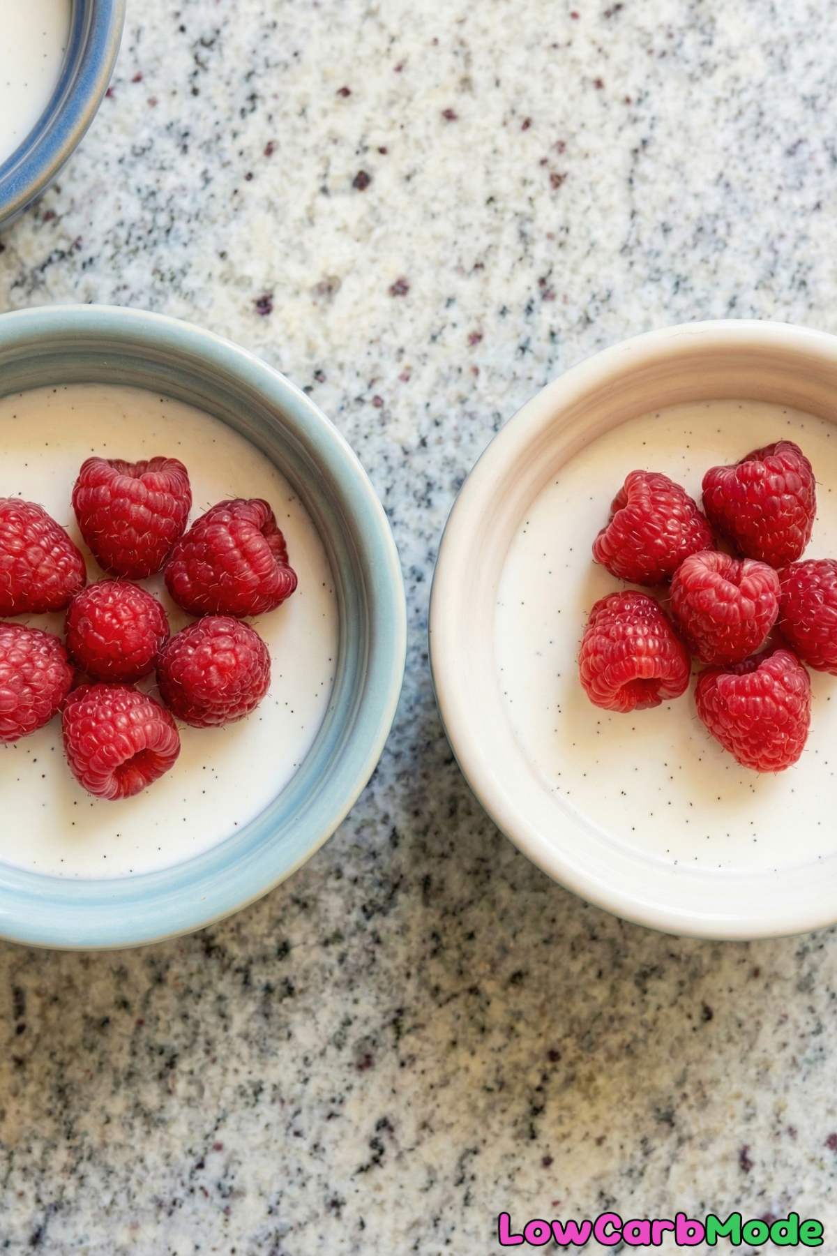 Velvety low carb vanilla panna cotta