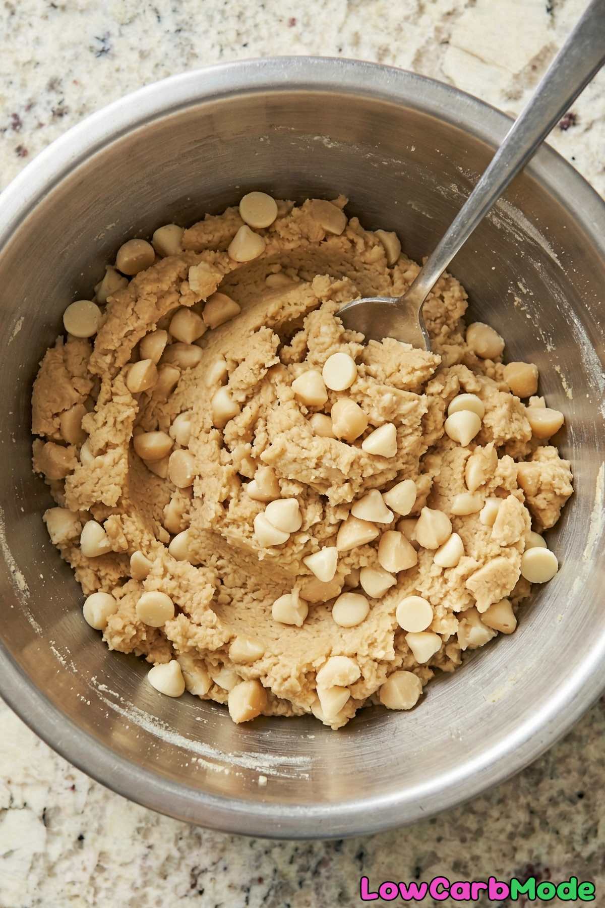 Low Carb White Chocolate Macadamia Cookies Step 3