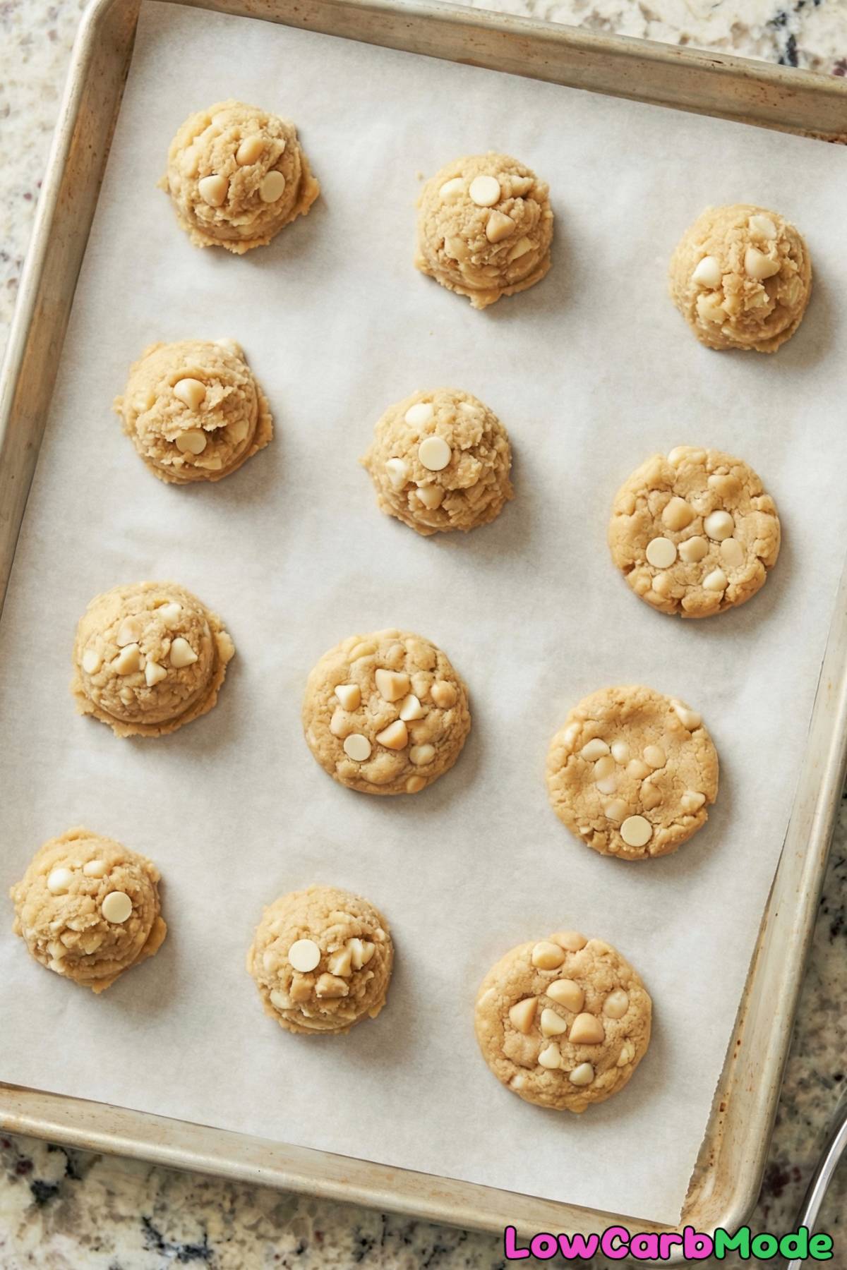 Low Carb White Chocolate Macadamia Cookies Step 4