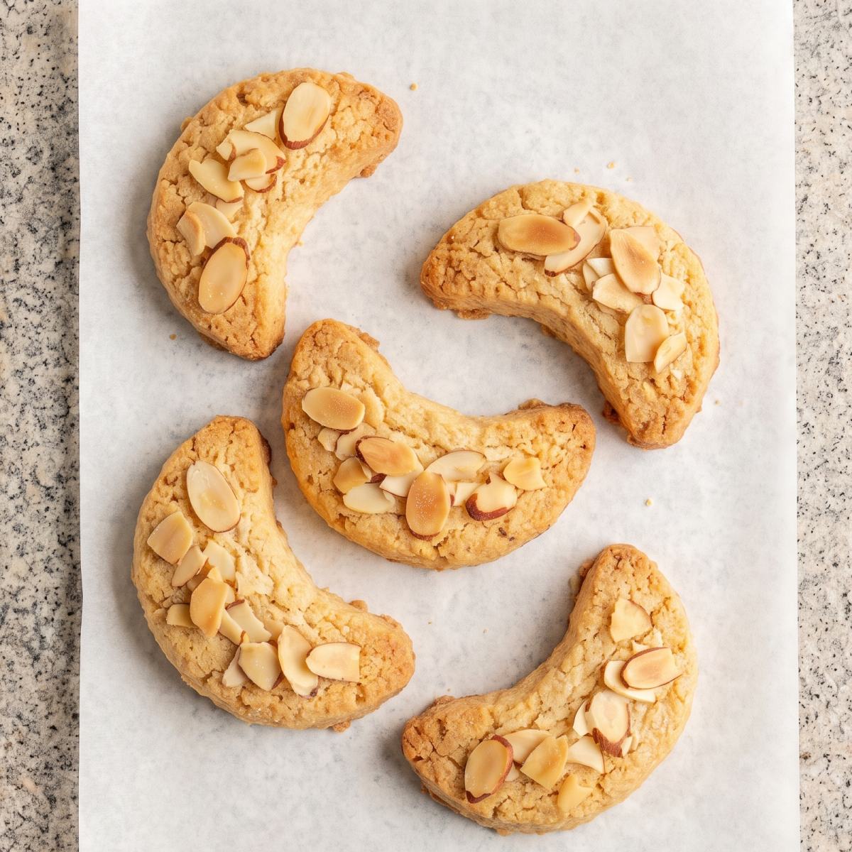 Keto Almond Croissant Cookies