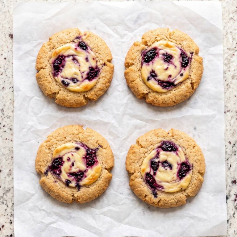 Keto Blackberry Cheesecake Cookies