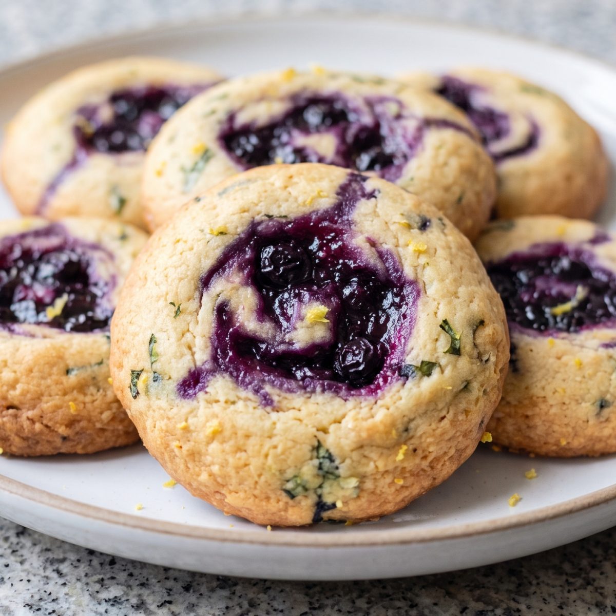 Keto Blueberry Basil Cookies