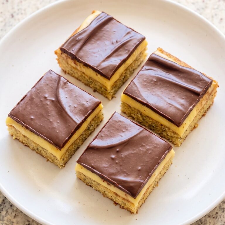 Keto Boston Cream Pie Bars