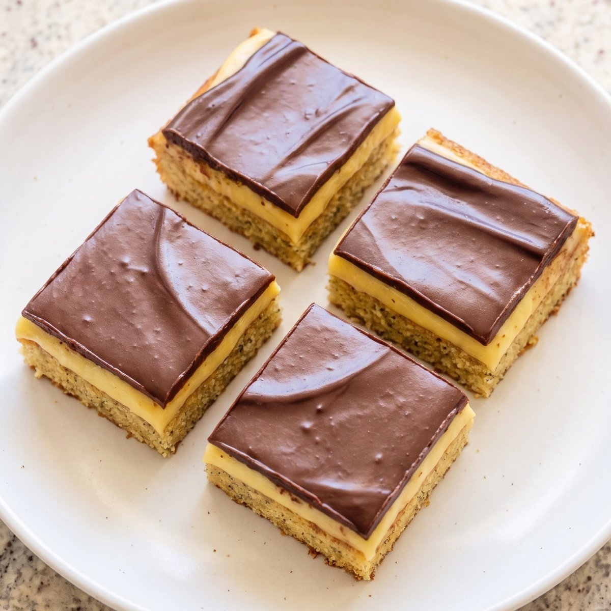 Keto Boston Cream Pie Bars