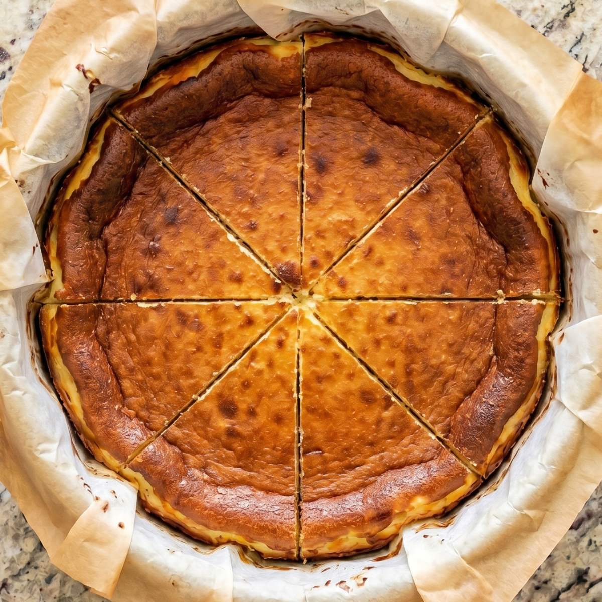 Keto Burnt Basque Cheesecake