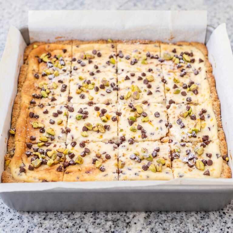 Keto Cannoli Cheesecake Bars