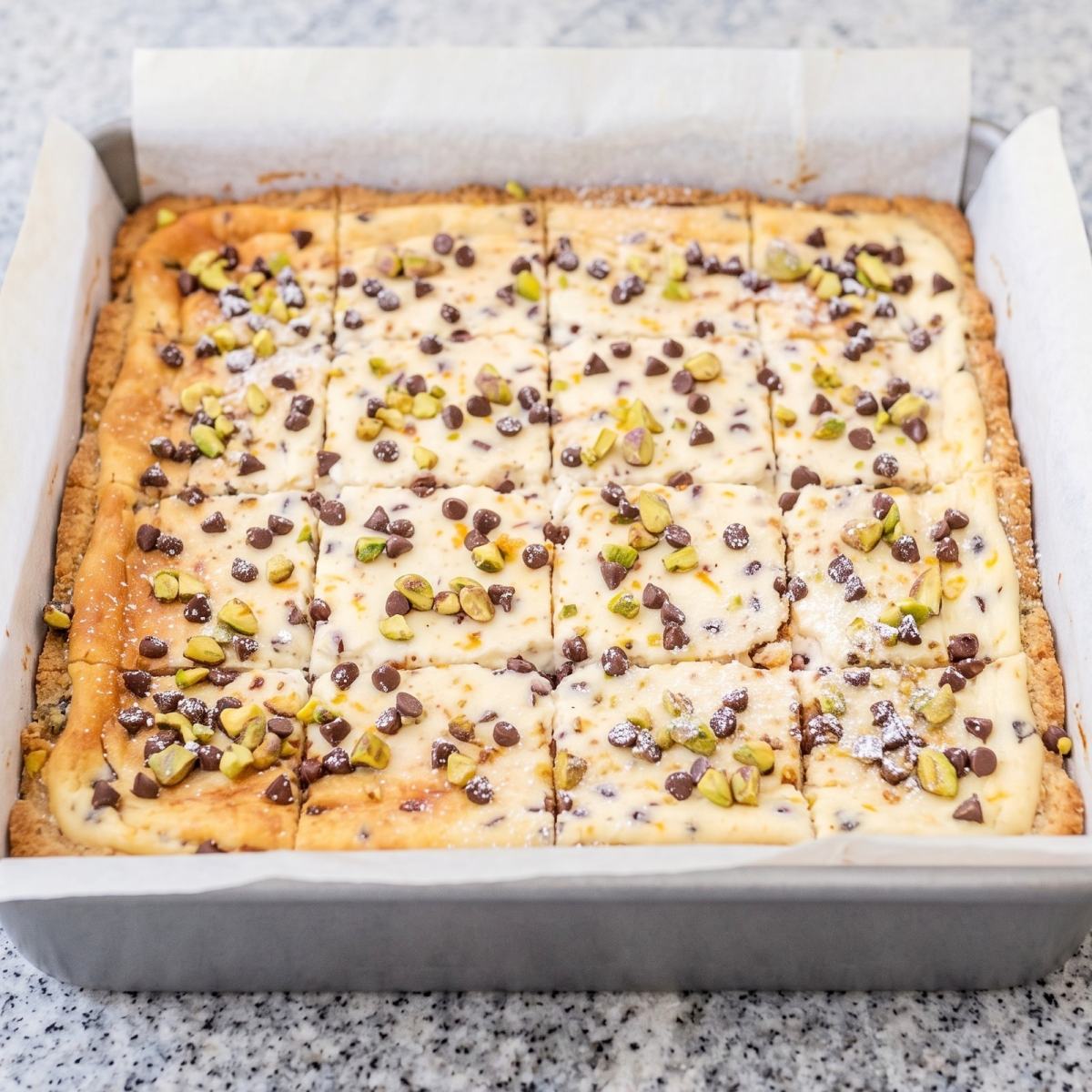 Keto Cannoli Cheesecake Bars
