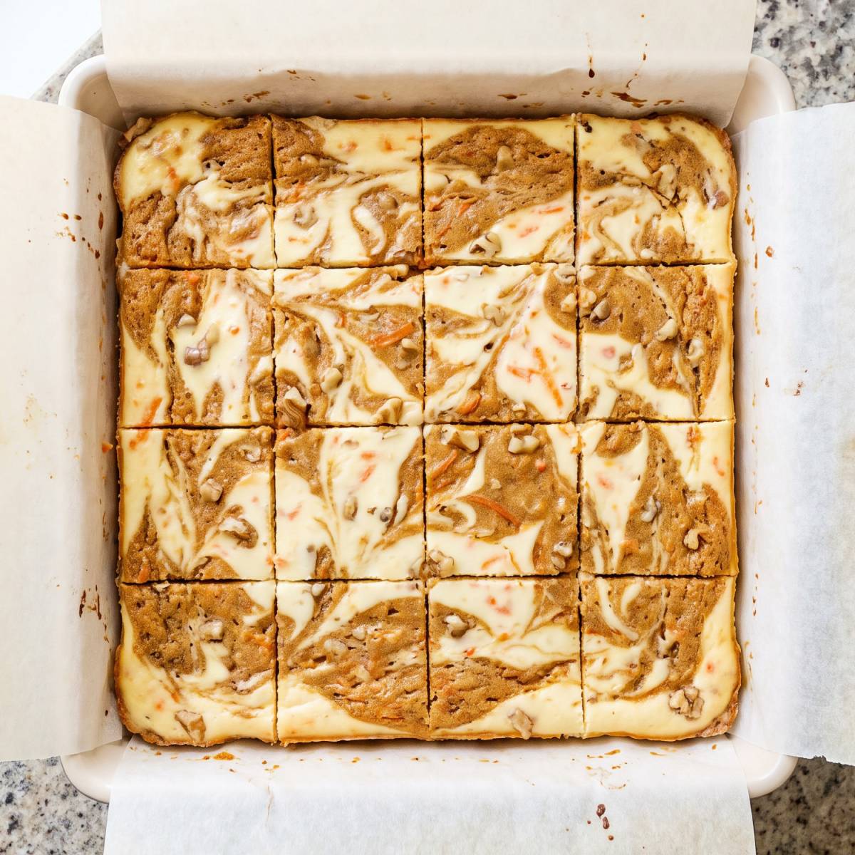 Keto Carrot Cake Cheesecake Bars
