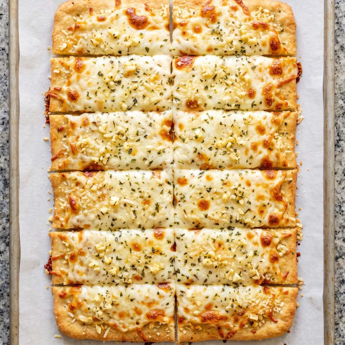 Keto Cheesy Breadsticks