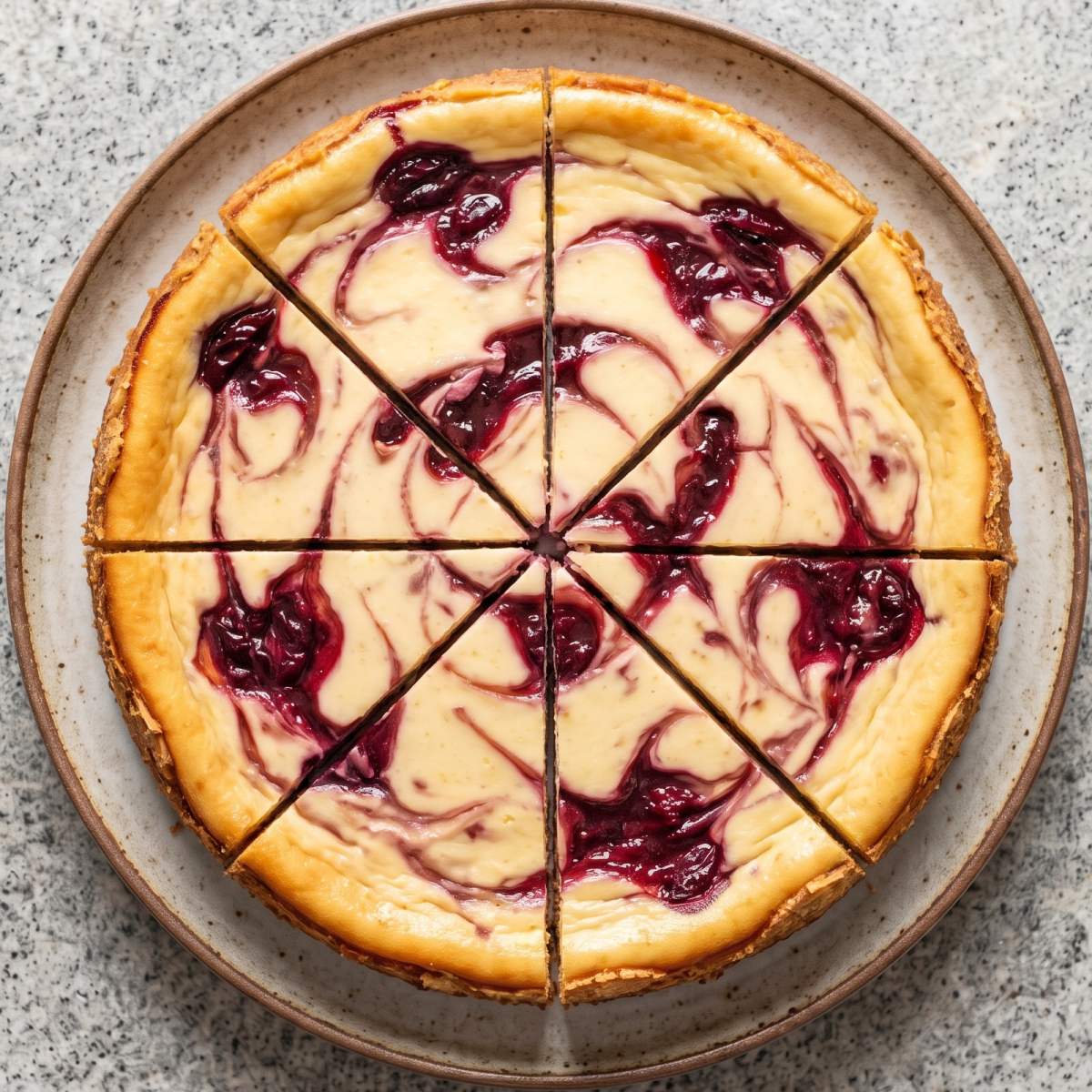 Keto Cherry Almond Cheesecake