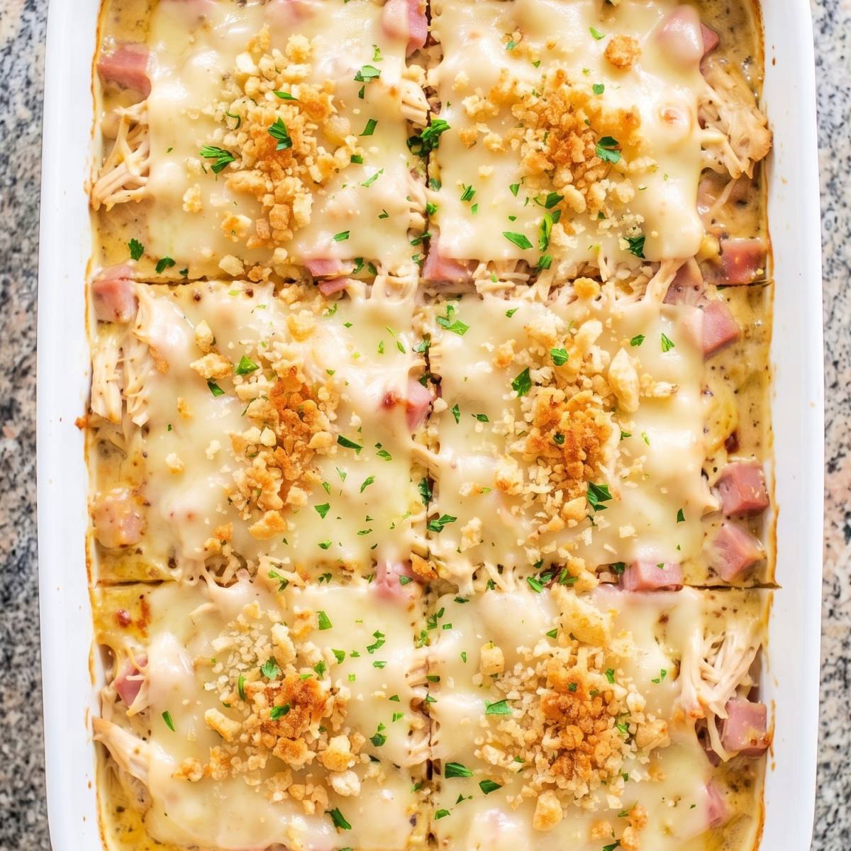Keto Chicken Cordon Bleu Casserole