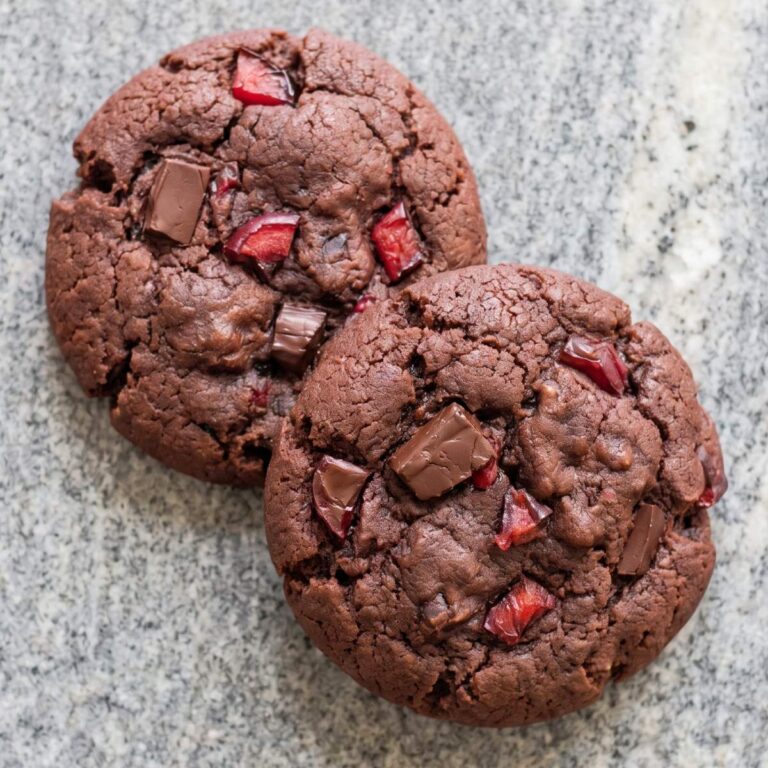 Keto Chocolate Cherry Cookies