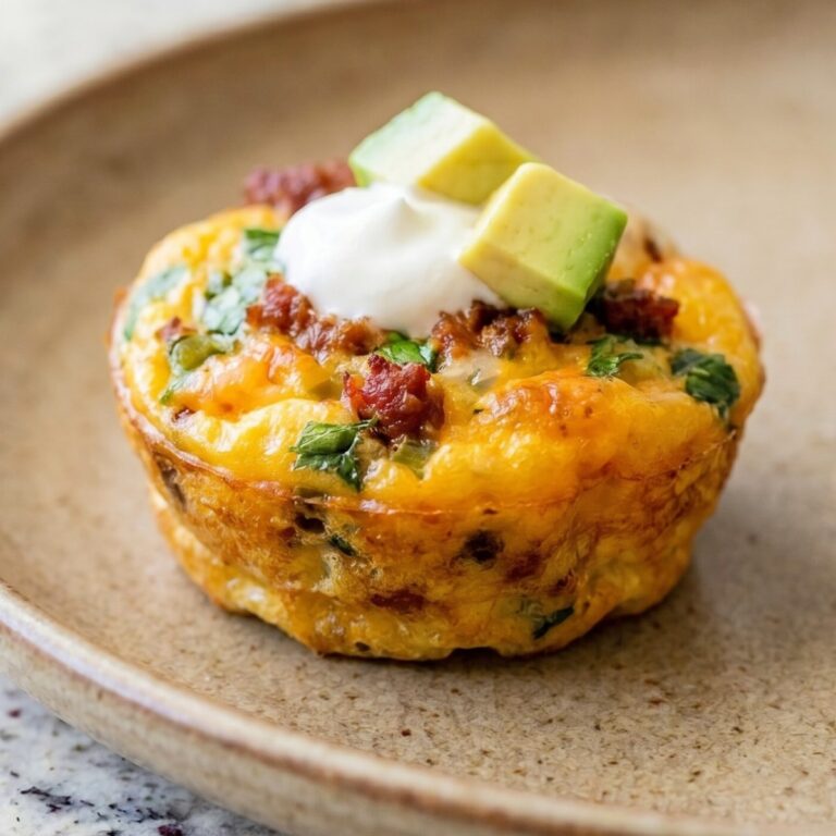 Keto Chorizo & Pepper Jack Egg Bites