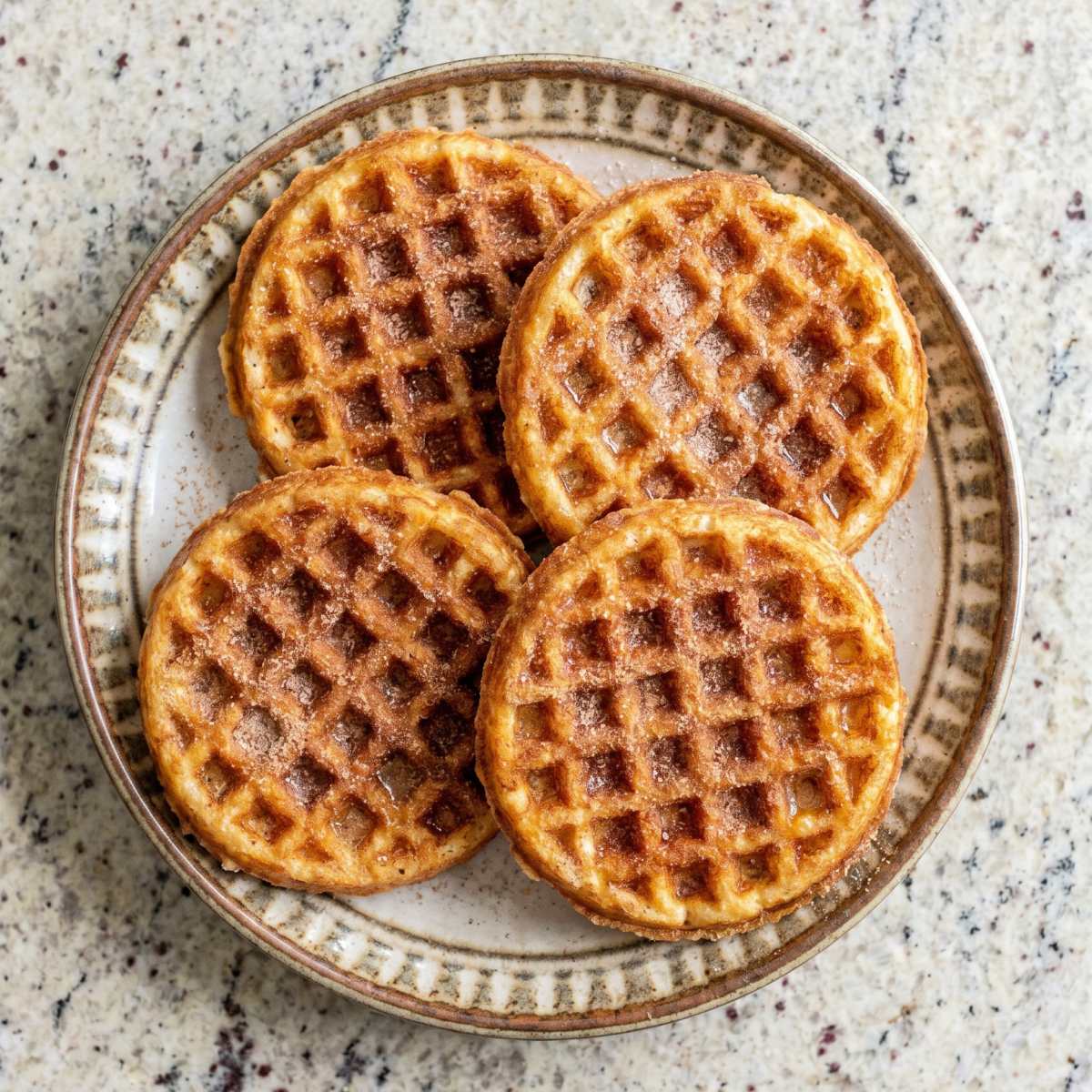 Keto Churro Chaffles