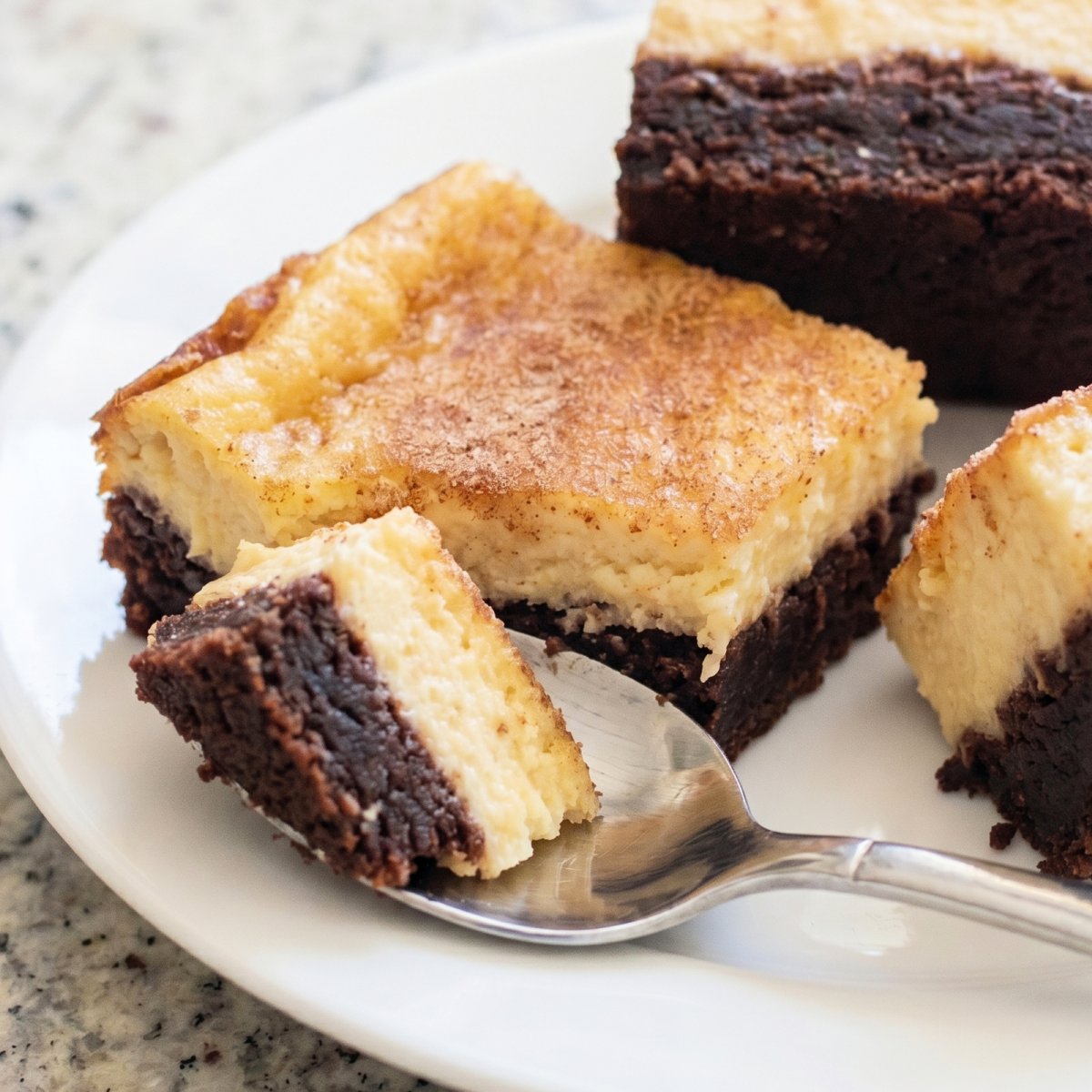 Keto Churro Cheesecake Brownies