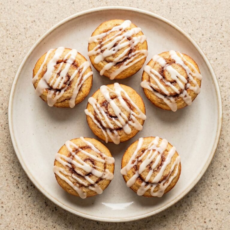 Keto Cinnamon Roll Stuffed Muffins