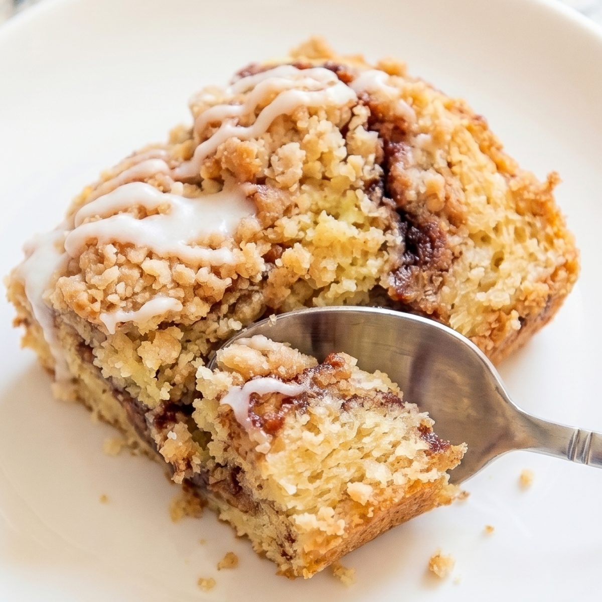 Keto Cinnamon Swirl Coffee Cake