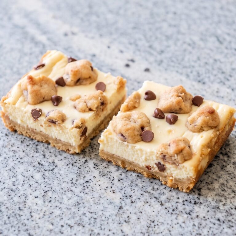 Keto Cookie Dough Cheesecake Bars