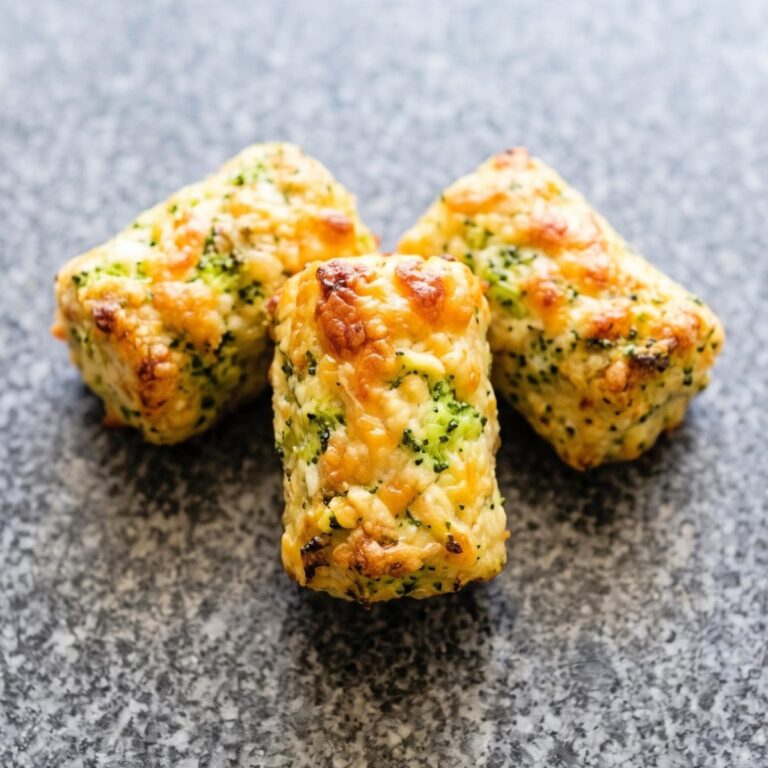 Keto Cottage Cheese Broccoli Cheddar Tots