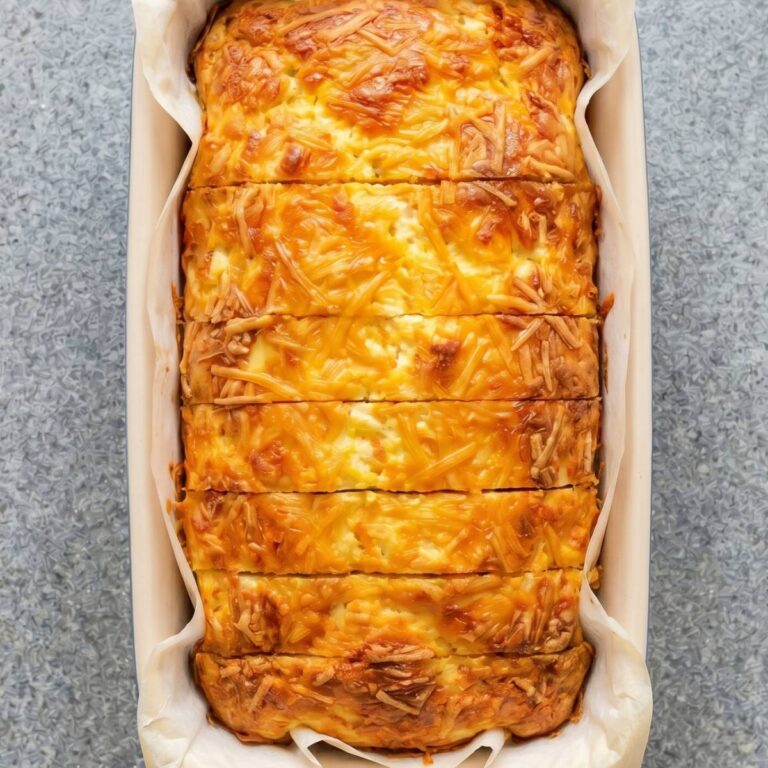 Keto Cottage Cheese Cheddar Loaf