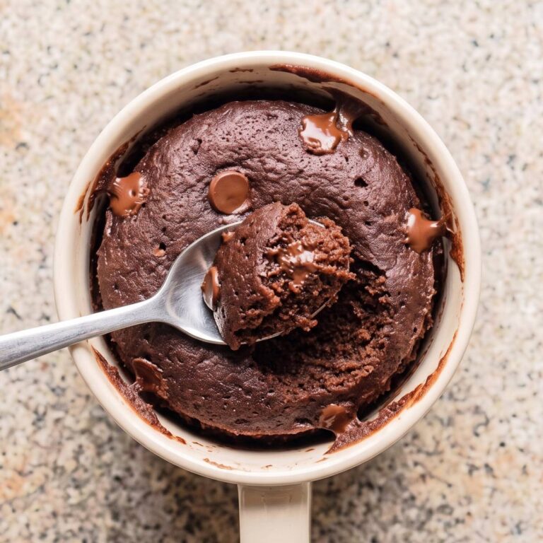 Keto Cottage Cheese Chocolate Mug Cake