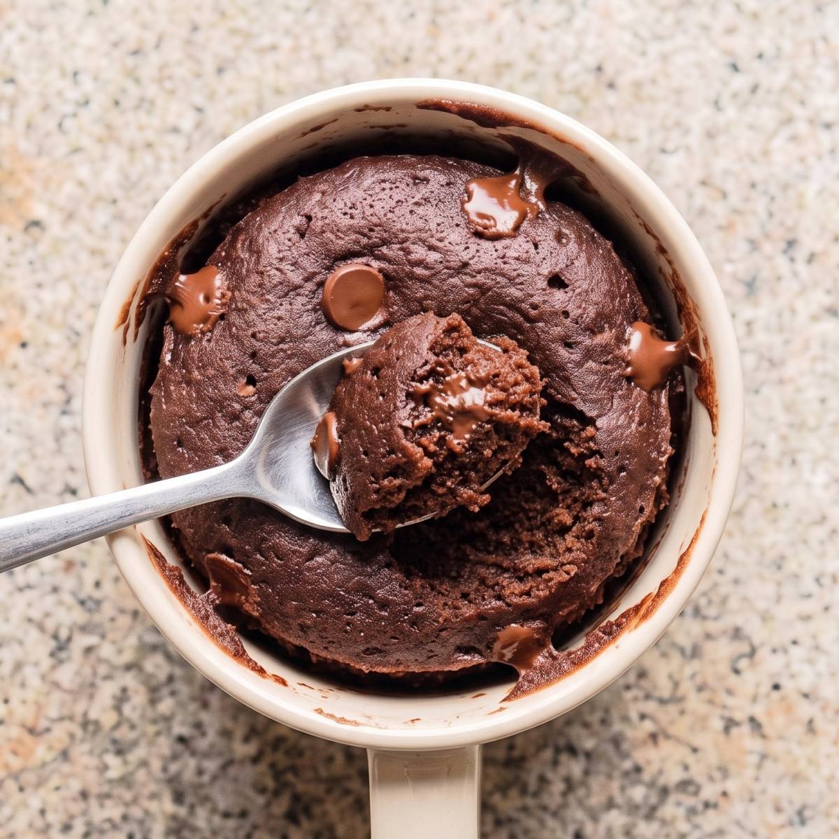 Keto Cottage Cheese Chocolate Mug Cake